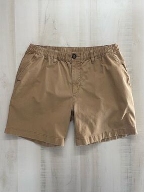 CHUBBIES men’s 7” brown khaki shorts weekend comfortable XL